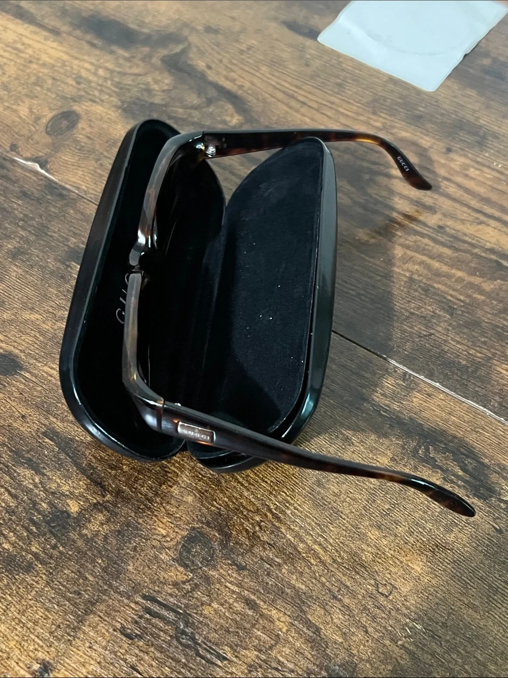 Gucci Brown Tinted Rectangular Sunglasses prescription lens’s 2455/S 54[]17 120